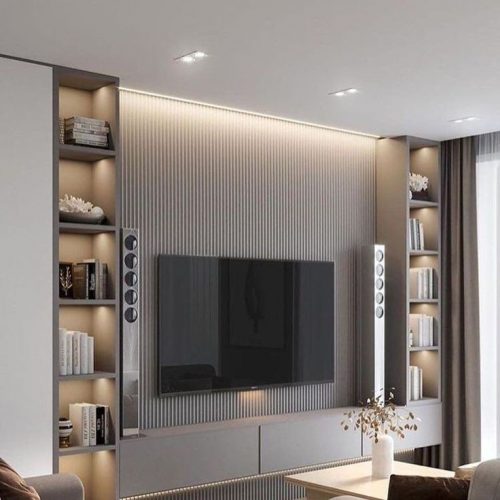 Sleek and Contemporary TV Unit that Combines Functionality and Style for Your Living Room